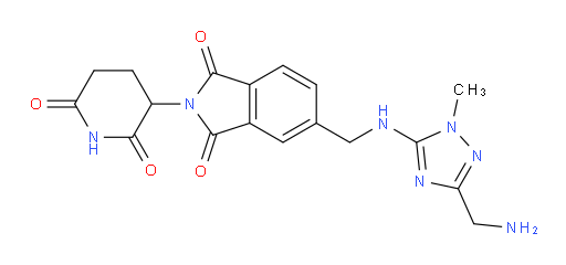 5-(((3-(aminomethyl)-1-methyl-1H-1,2,4-triazol-5-yl)amino)methyl)-2-(2,6-dioxopiperidin-3-yl)isoindoline-1,3-dione