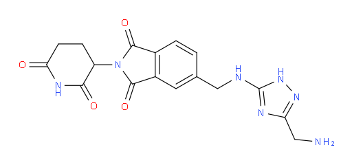 5-(((3-(aminomethyl)-1H-1,2,4-triazol-5-yl)amino)methyl)-2-(2,6-dioxopiperidin-3-yl)isoindoline-1,3-dione
