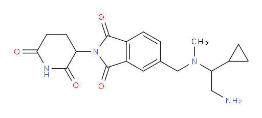 5-(((2-amino-1-cyclopropylethyl)(methyl)amino)methyl)-2-(2,6-dioxopiperidin-3-yl)isoindoline-1,3-dione