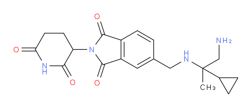 5-(((1-amino-2-cyclopropylpropan-2-yl)amino)methyl)-2-(2,6-dioxopiperidin-3-yl)isoindoline-1,3-dione