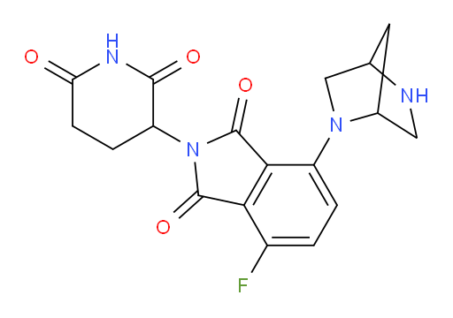 4-(2,5-diazabicyclo[2.2.1]heptan-2-yl)-2-(2,6-dioxopiperidin-3-yl)-7-fluoroisoindoline-1,3-dione