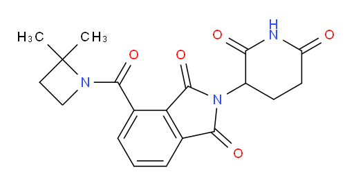 4-(2,2-dimethylazetidine-1-carbonyl)-2-(2,6-dioxopiperidin-3-yl)isoindoline-1,3-dione