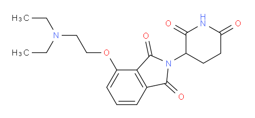 4-(2-(diethylamino)ethoxy)-2-(2,6-dioxopiperidin-3-yl)isoindoline-1,3-dione