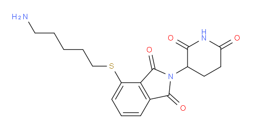 4-((5-aminopentyl)thio)-2-(2,6-dioxopiperidin-3-yl)isoindoline-1,3-dione