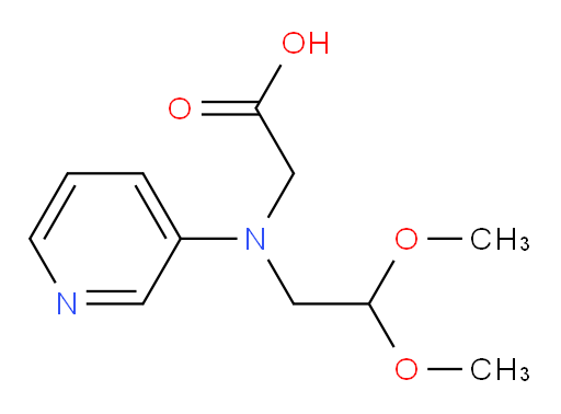 2-((2,2-dimethoxyethyl)(pyridin-3-yl)amino)acetic acid