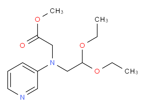 methyl 2-((2,2-diethoxyethyl)(pyridin-3-yl)amino)acetate