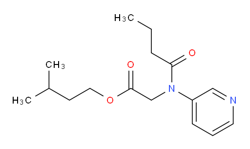 isopentyl 2-(N-(pyridin-3-yl)butyramido)acetate