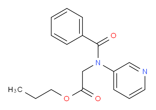 propyl 2-(N-(pyridin-3-yl)benzamido)acetate