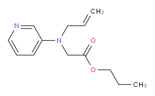 propyl 2-(allyl(pyridin-3-yl)amino)acetate