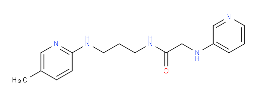 N-(3-((5-methylpyridin-2-yl)amino)propyl)-2-(pyridin-3-ylamino)acetamide