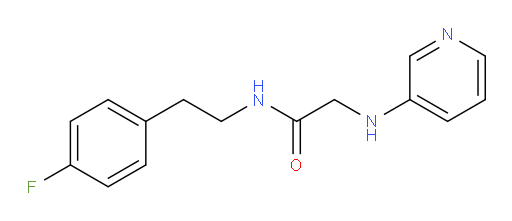 N-(4-fluorophenethyl)-2-(pyridin-3-ylamino)acetamide