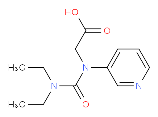 2-(3,3-diethyl-1-(pyridin-3-yl)ureido)acetic acid