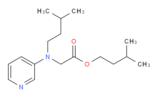 isopentyl 2-(isopentyl(pyridin-3-yl)amino)acetate