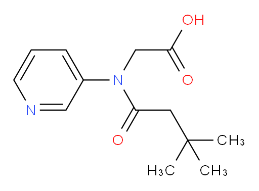 2-(3,3-dimethyl-N-(pyridin-3-yl)butanamido)acetic acid