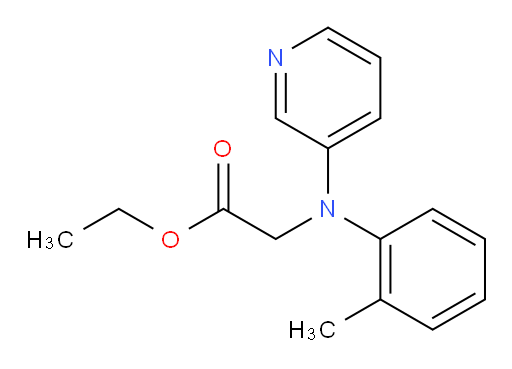ethyl 2-(pyridin-3-yl(o-tolyl)amino)acetate
