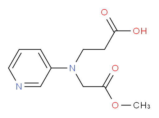 3-((2-methoxy-2-oxoethyl)(pyridin-3-yl)amino)propanoic acid