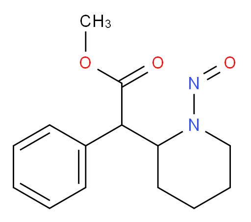 methyl 2-(1-nitrosopiperidin-2-yl)-2-phenylacetate