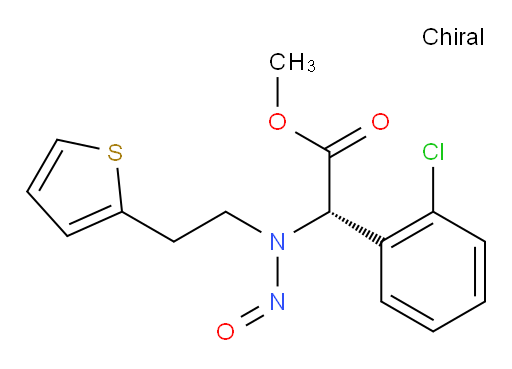 (S)-methyl 2-(2-chlorophenyl)-2-(nitroso(2-(thiophen-2-yl)ethyl)amino)acetate