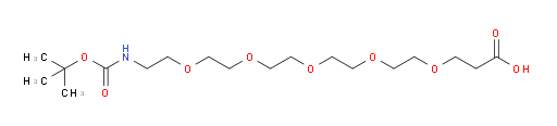 1-{[(tert-butoxy)carbonyl]amino}-3,6,9,12,15-pentaoxaoctadecan-18-oic acid