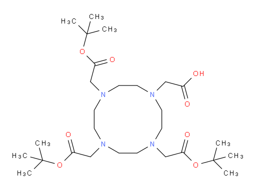 2-(1,4,7,10-tetraaza-4,7,10-tris(((tert-butyl)-oxycarbonyl)methyl)cyclododecyl)acetic acid