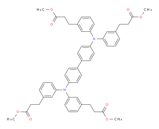 tetramethyl 3,3',3'',3'''-(([1,1'-biphenyl]-4,4'-diylbis(azanetriyl))tetrakis(benzene-3,1-diyl))tetrapropanoate