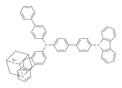 N-(4'-(9H-carbazol-9-yl)-[1,1'-biphenyl]-4-yl)-N-([1,1'-biphenyl]-4-yl)-1-azaspiro[adamantane-4,9'-fluoren]-2'-amine