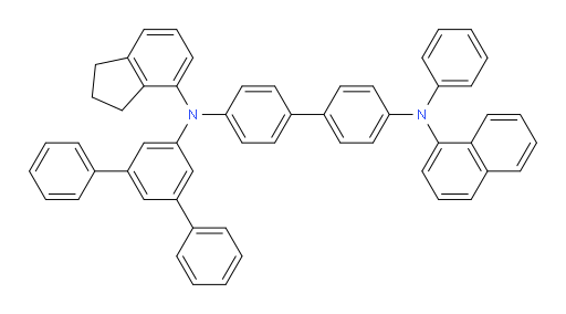 N4-([1,1':3',1''-terphenyl]-5'-yl)-N4-(2,3-dihydro-1H-inden-4-yl)-N4'-(naphthalen-1-yl)-N4'-phenyl-[1,1'-biphenyl]-4,4'-diamine