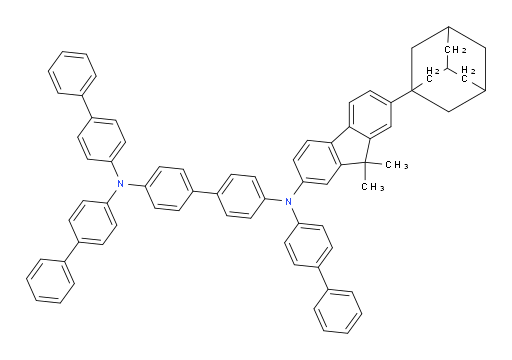 N4,N4,N4'-tri([1,1'-biphenyl]-4-yl)-N4'-(7-(adamantan-1-yl)-9,9-dimethyl-9H-fluoren-2-yl)-[1,1'-biphenyl]-4,4'-diamine
