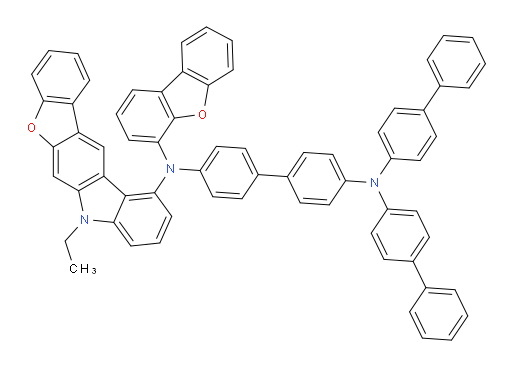 N4,N4-di([1,1'-biphenyl]-4-yl)-N4'-(dibenzo[b,d]furan-4-yl)-N4'-(7-ethyl-7H-benzofuro[2,3-b]carbazol-11-yl)-[1,1'-biphenyl]-4,4'-diamine