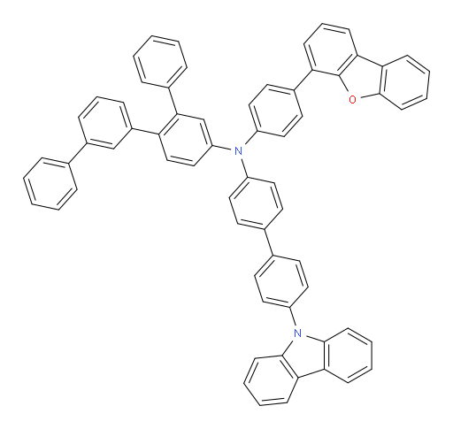N-(4'-(9H-carbazol-9-yl)-[1,1'-biphenyl]-4-yl)-N-(4-(dibenzo[b,d]furan-4-yl)phenyl)-[1,1':2',1'':3'',1'''-quaterphenyl]-5'-amine