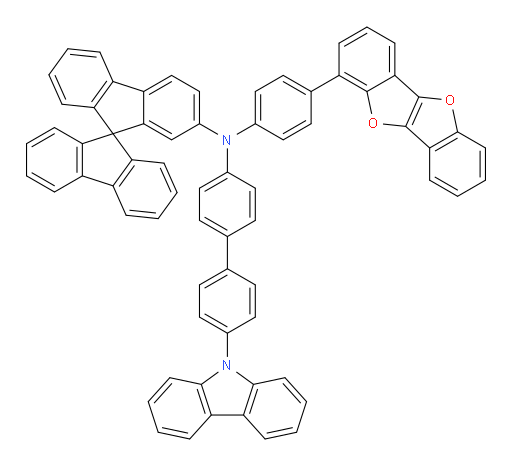 N-(4'-(9H-carbazol-9-yl)-[1,1'-biphenyl]-4-yl)-N-(4-(benzofuro[3,2-b]benzofuran-1-yl)phenyl)-9,9'-spirobi[fluoren]-2-amine