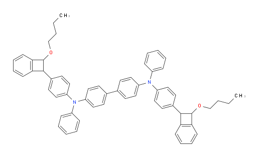 N4,N4'-bis(4-(8-butoxybicyclo[4.2.0]octa-1(6),2,4-trien-7-yl)phenyl)-N4,N4'-diphenyl-[1,1'-biphenyl]-4,4'-diamine