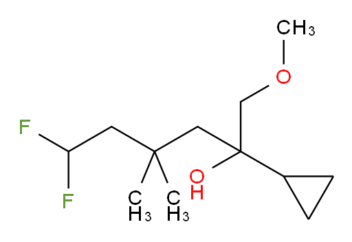 2-cyclopropyl-6,6-difluoro-1-methoxy-4,4-dimethylhexan-2-ol