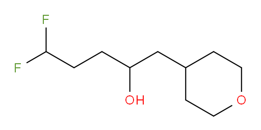 5,5-difluoro-1-(tetrahydro-2H-pyran-4-yl)pentan-2-ol