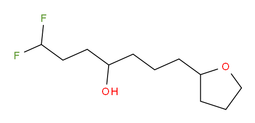 1,1-difluoro-7-(tetrahydrofuran-2-yl)heptan-4-ol