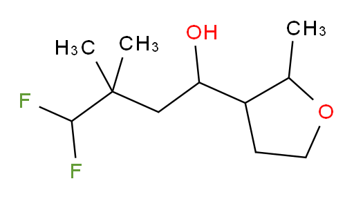 4,4-difluoro-3,3-dimethyl-1-(2-methyltetrahydrofuran-3-yl)butan-1-ol