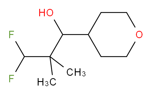 3,3-difluoro-2,2-dimethyl-1-(tetrahydro-2H-pyran-4-yl)propan-1-ol
