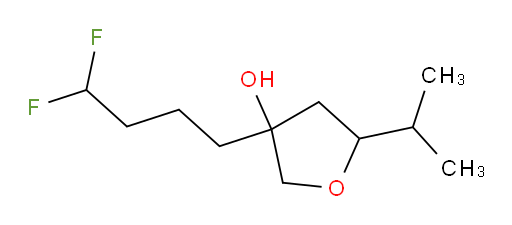 3-(4,4-difluorobutyl)-5-isopropyltetrahydrofuran-3-ol