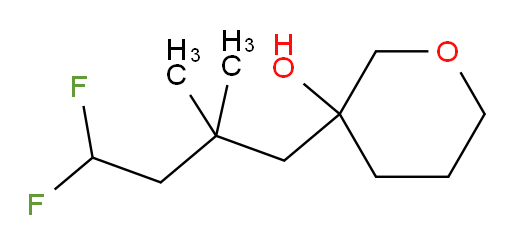3-(4,4-difluoro-2,2-dimethylbutyl)tetrahydro-2H-pyran-3-ol