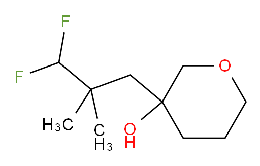 3-(3,3-difluoro-2,2-dimethylpropyl)tetrahydro-2H-pyran-3-ol