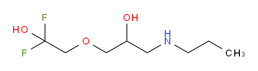1-(2,2-difluoro-2-hydroxyethoxy)-3-(propylamino)propan-2-ol