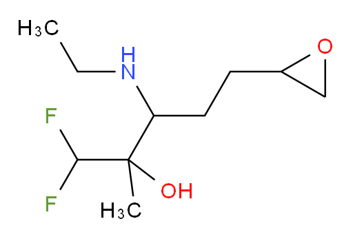 3-(ethylamino)-1,1-difluoro-2-methyl-5-(oxiran-2-yl)pentan-2-ol