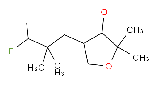 4-(3,3-difluoro-2,2-dimethylpropyl)-2,2-dimethyltetrahydrofuran-3-ol