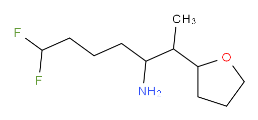 7,7-difluoro-2-(tetrahydrofuran-2-yl)heptan-3-amine