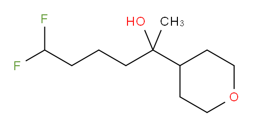 6,6-difluoro-2-(tetrahydro-2H-pyran-4-yl)hexan-2-ol
