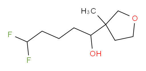 5,5-difluoro-1-(3-methyltetrahydrofuran-3-yl)pentan-1-ol