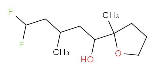 5,5-difluoro-3-methyl-1-(2-methyltetrahydrofuran-2-yl)pentan-1-ol