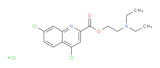 2-(diethylamino)ethyl 4,7-dichloroquinoline-2-carboxylate hydrochloride