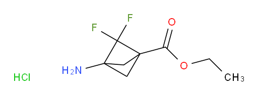 3-Amino-2,2-difluoro-bicyclo[1.1.1]pentane-1-carboxylic acid ethyl ester HCl