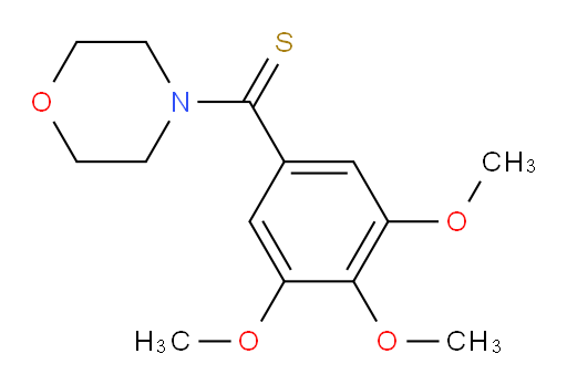 4-Morpholinyl(3,4,5-trimethoxyphenyl)methanethione (ACI)